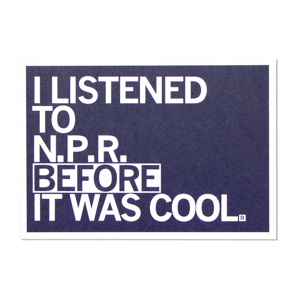 NPR Before It Was Cool Postcard
