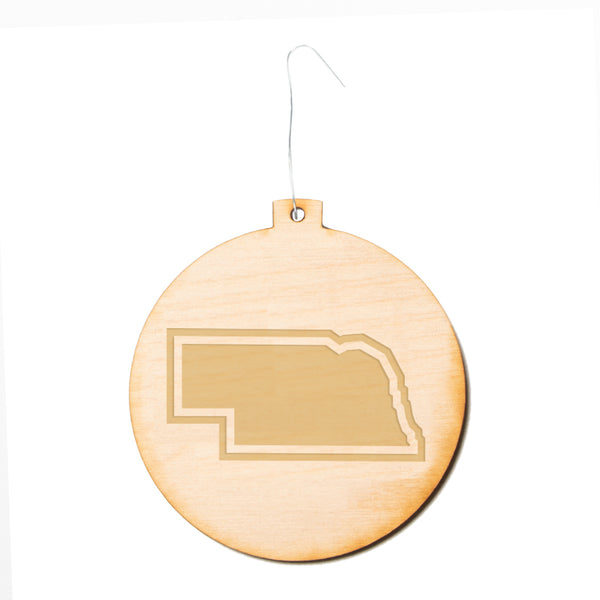 Nebraska Outline Ornament