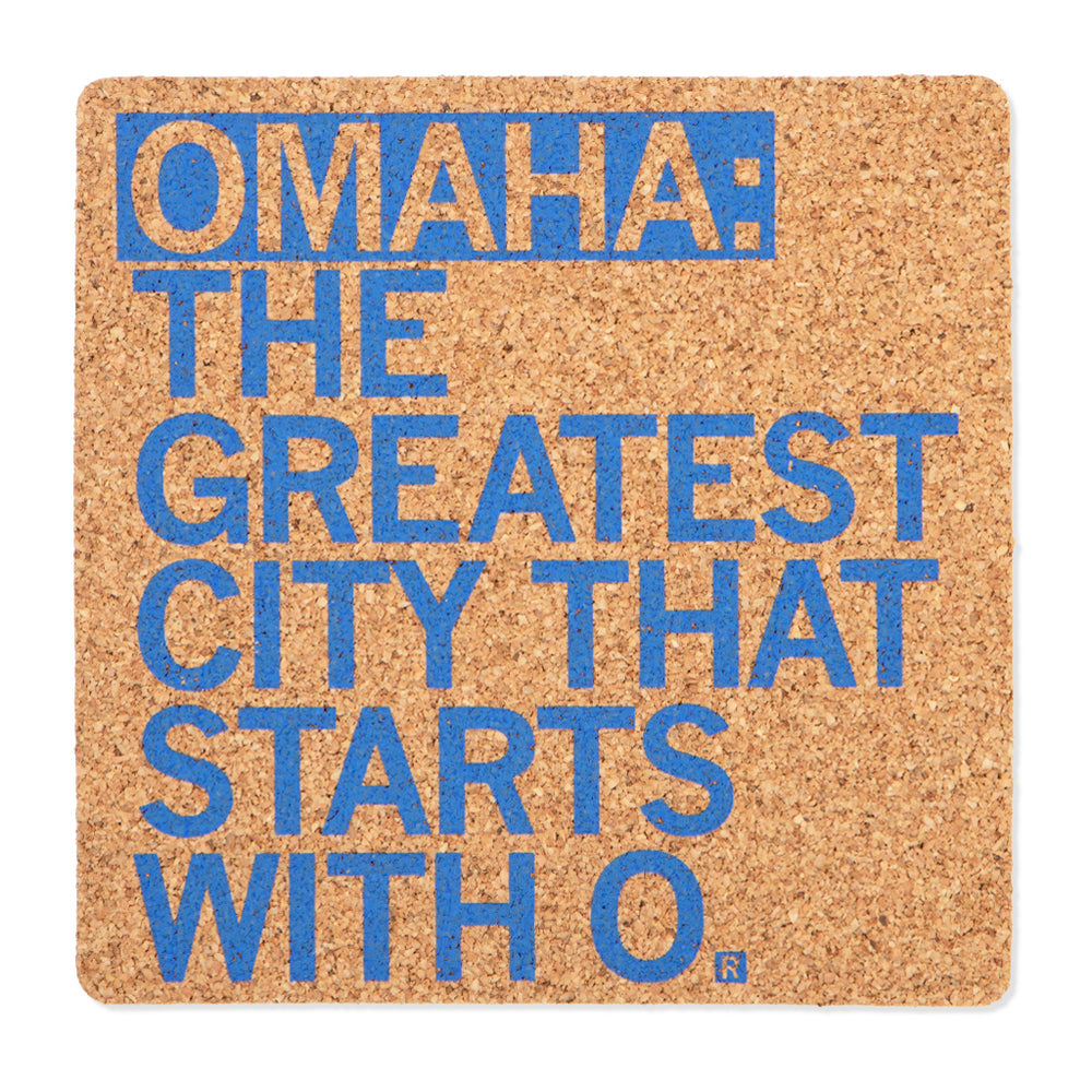 Omaha: Greatest City Starts With O Cork Coaster