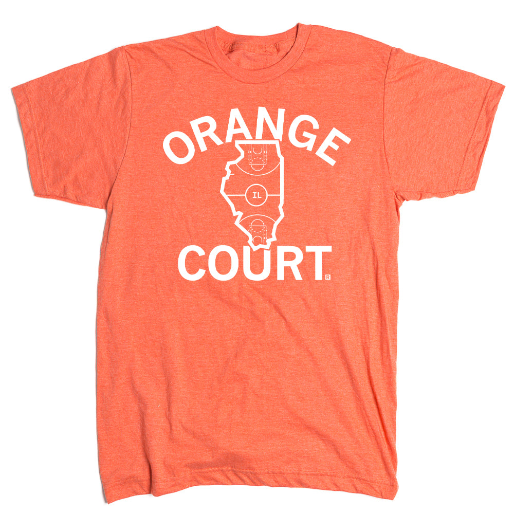 Illinois Basketball Orange Court T-Shirt