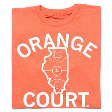 Orange Court Illinois Basketball Shirt