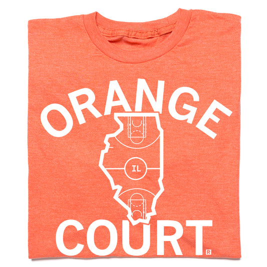 Orange Court Illinois Basketball Shirt