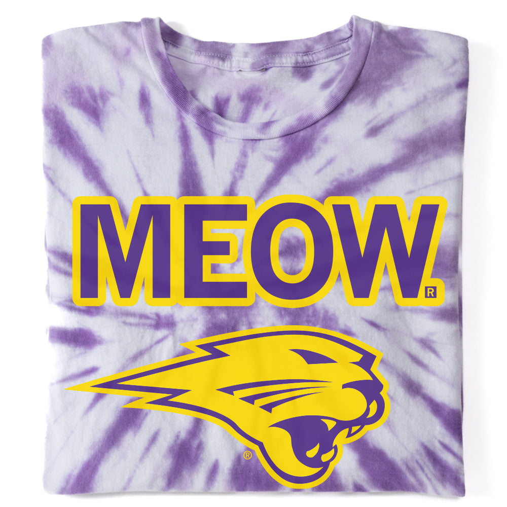 Northern Iowa Panthers Meow Tie Dye Shirt