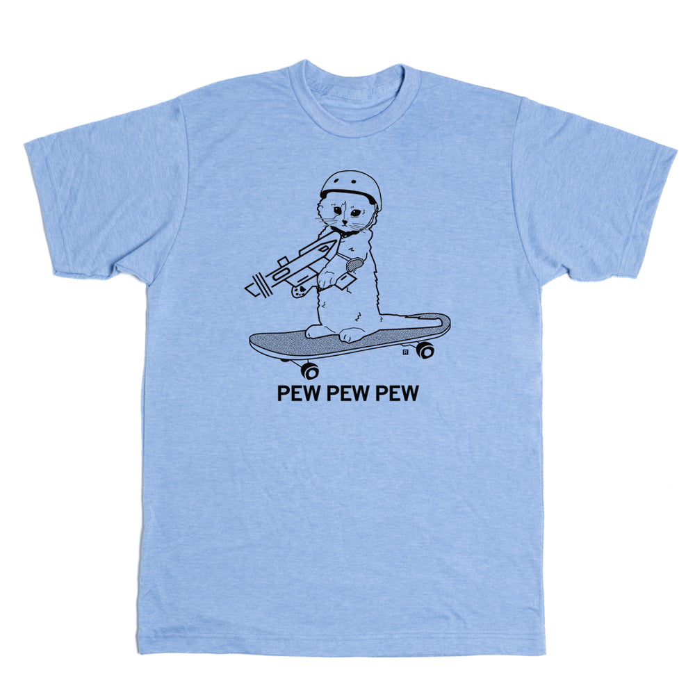 Pew Pew Pew Skateboard Gary T-Shirt