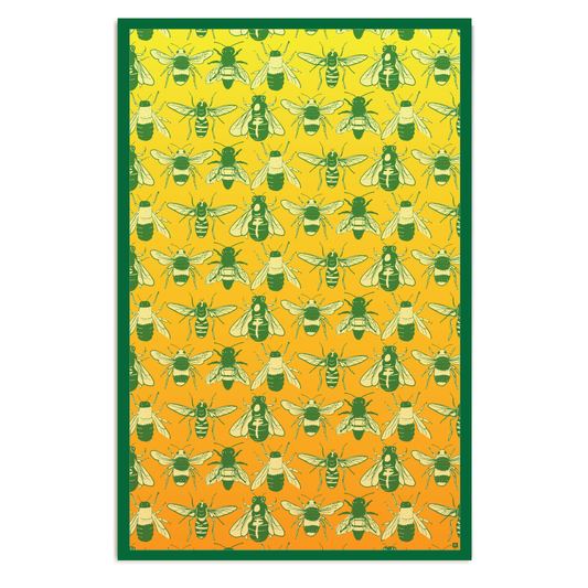 Bee Repeating Pattern Poster