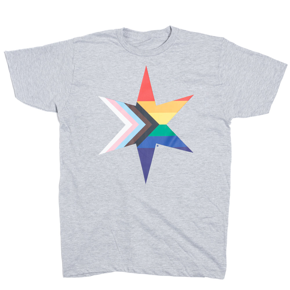 Chicago Star Progress Pride Flag T-Shirt