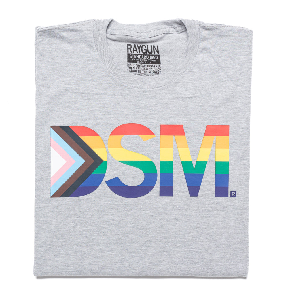 DSM Text Progress Pride Flag Shirt