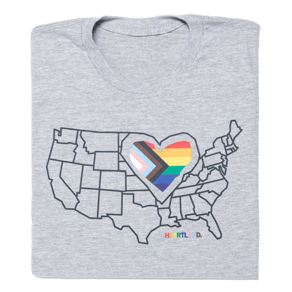 Heartland Progress Pride Flag Midwest Shirt