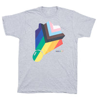 KC Shuttlecock Progress Pride Flag T-Shirt