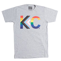KC Text Progress Pride Flag T-Shirt