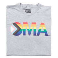 OMA Text Progress Pride Flag Shirt