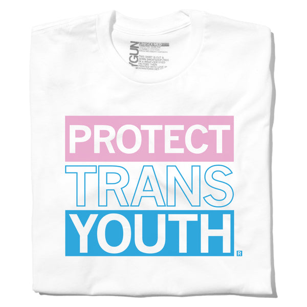 Protect Trans Youth Youths Transgender Cool Pink Bright Blue LGBTQ