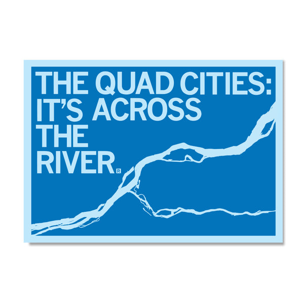 Quad Cities: Across The River Postcard