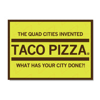 Quad Cities Invented Taco Pizza Postcard