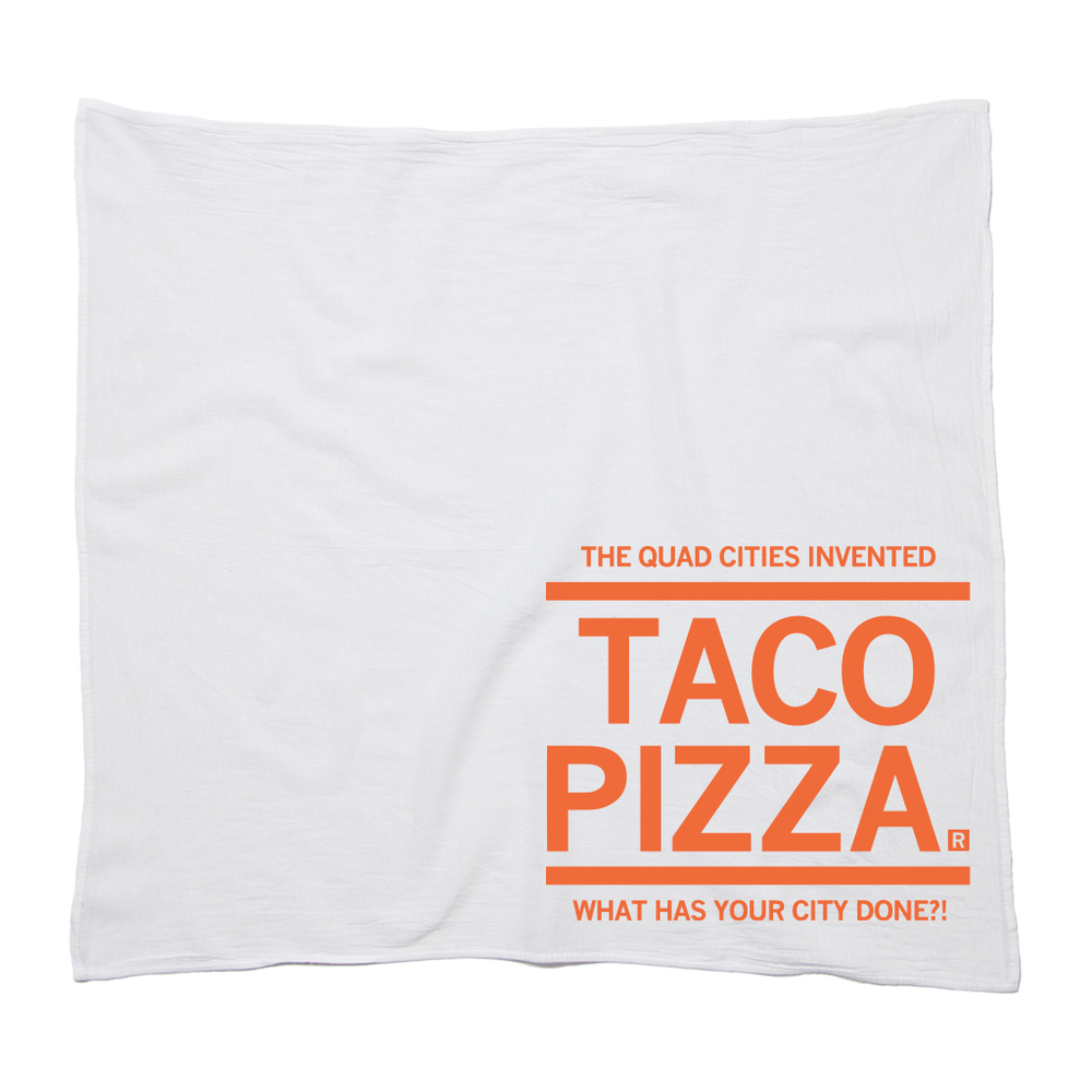 Quad Cities Invented Taco Pizza Kitchen Towel