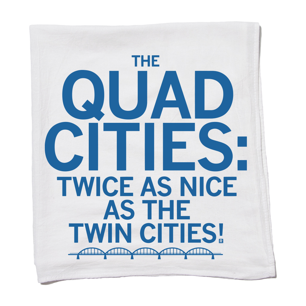 Quad Cities: Twice as Nice Bridge Kitchen Towel