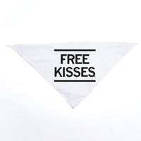 Free Kisses Dog Bandana