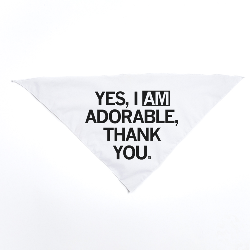 I Am Adorable Dog Bandana