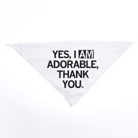I Am Adorable Dog Bandana