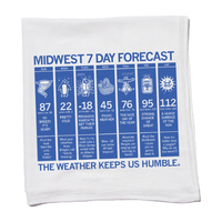 Midwest 7 Day Forecast Kitchen Towel