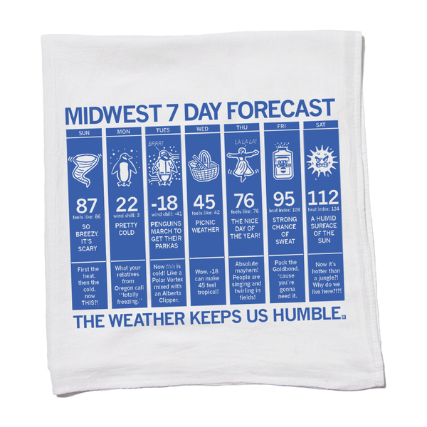 Midwest 7 Day Forecast Kitchen Towel