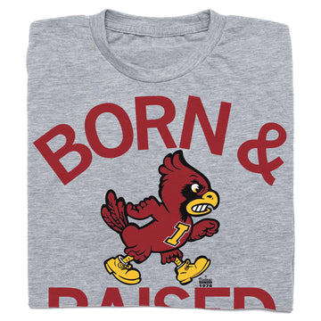 Cyclones Born & Raised Vintage Grey Iowa State Shirt