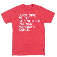 Strength of Patrick Mahomes Ankle