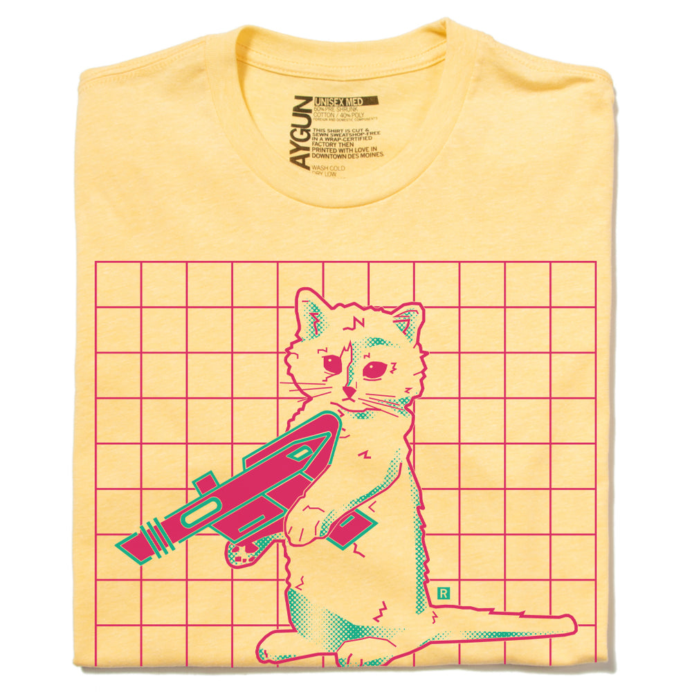 Cat RAYGUN Vaporwave Shirt
