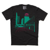 Des Moines Travelers Skyline Vaporwave T-Shirt