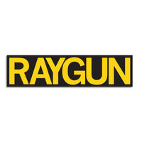 RAYGUN Block Text Logo Black & Gold Die-Cut Sticker