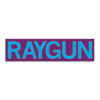 RAYGUN Block Text Logo Purple & Blue Die-Cut Sticker