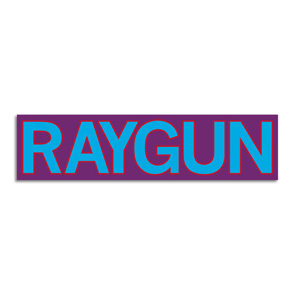 RAYGUN Block Text Logo Purple & Blue Die-Cut Sticker