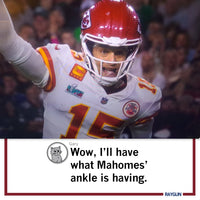 Strength of Patrick Mahomes Ankle