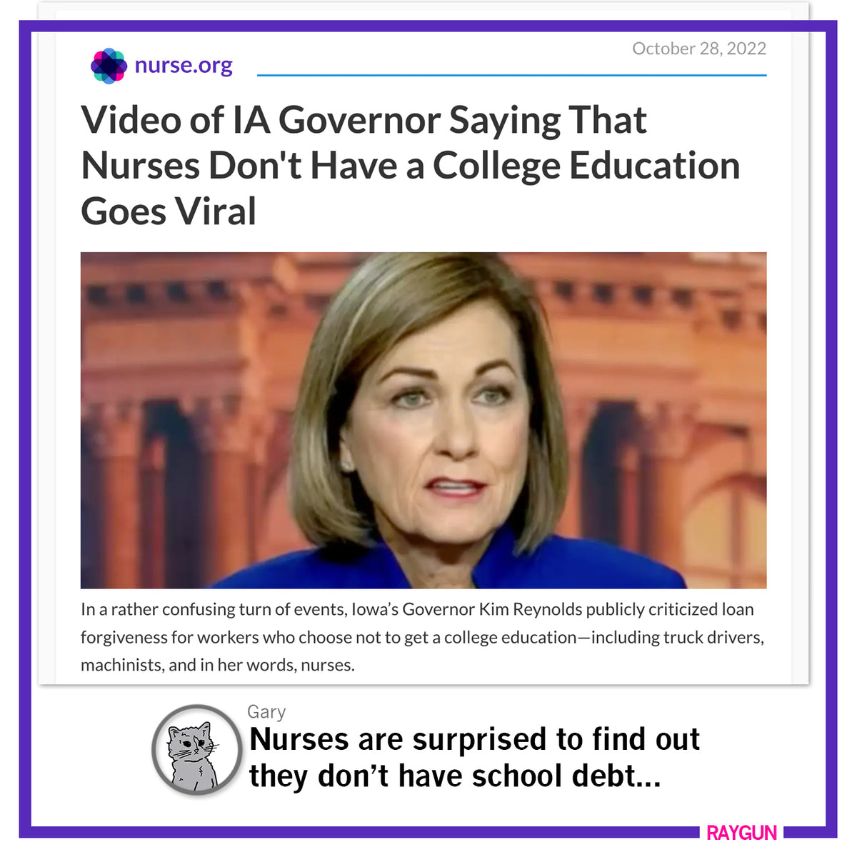 Nurses: Smarter Than Your Average Governor T-Shirt