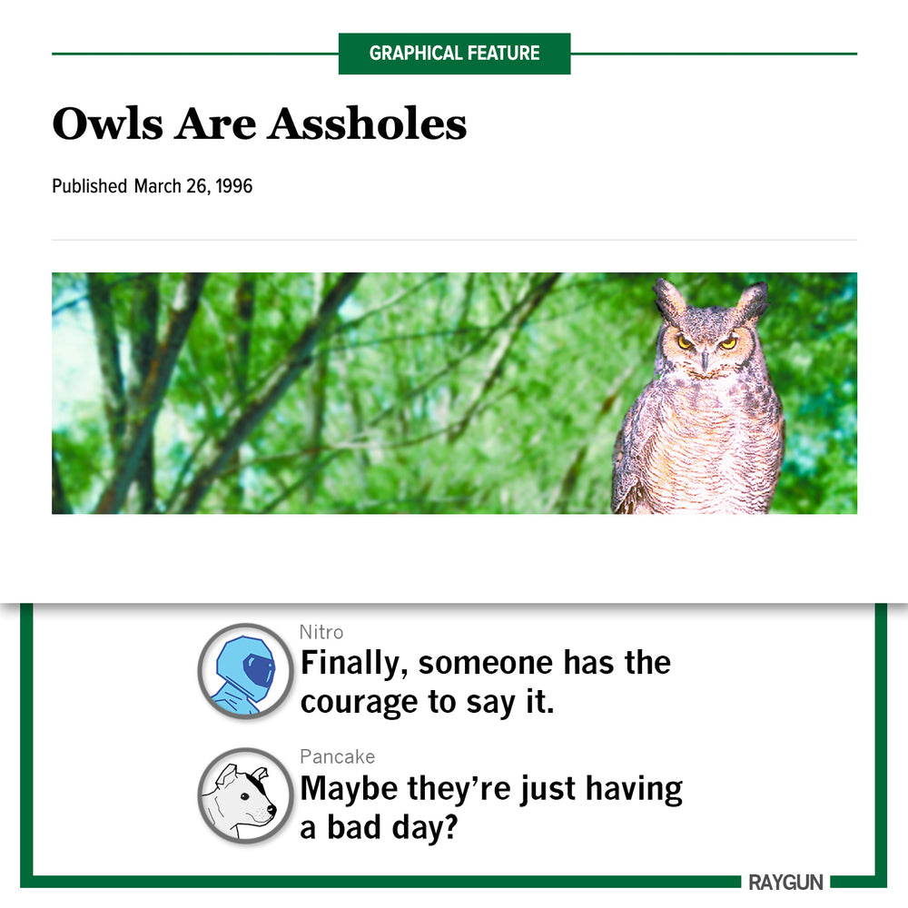 The Onion: Owls Are Assholes