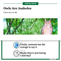 The Onion: Owls Are Assholes