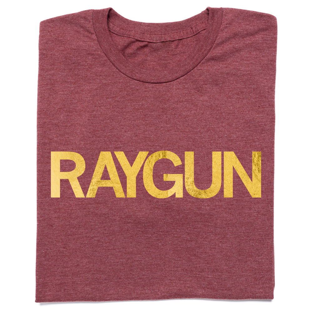 RAYGUN Block Text Logo Gold Foil Shirt