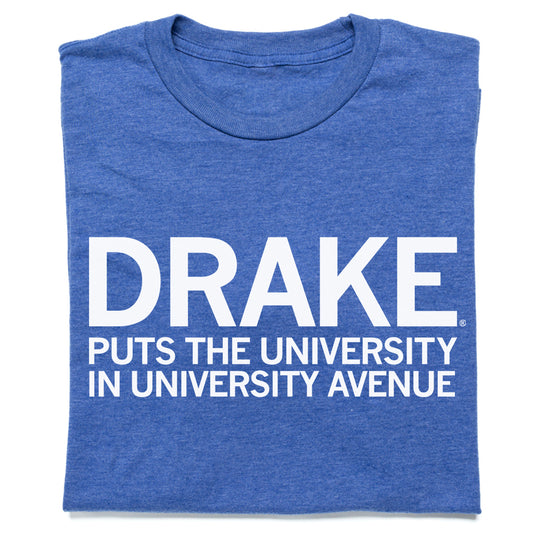 Drake puts the University in University Avenue Shirt