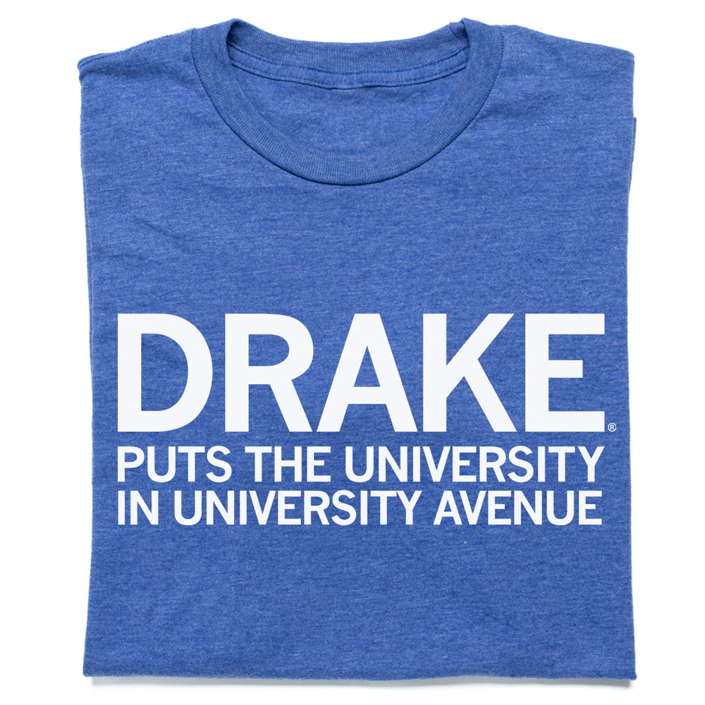 Drake puts the University in University Avenue Shirt