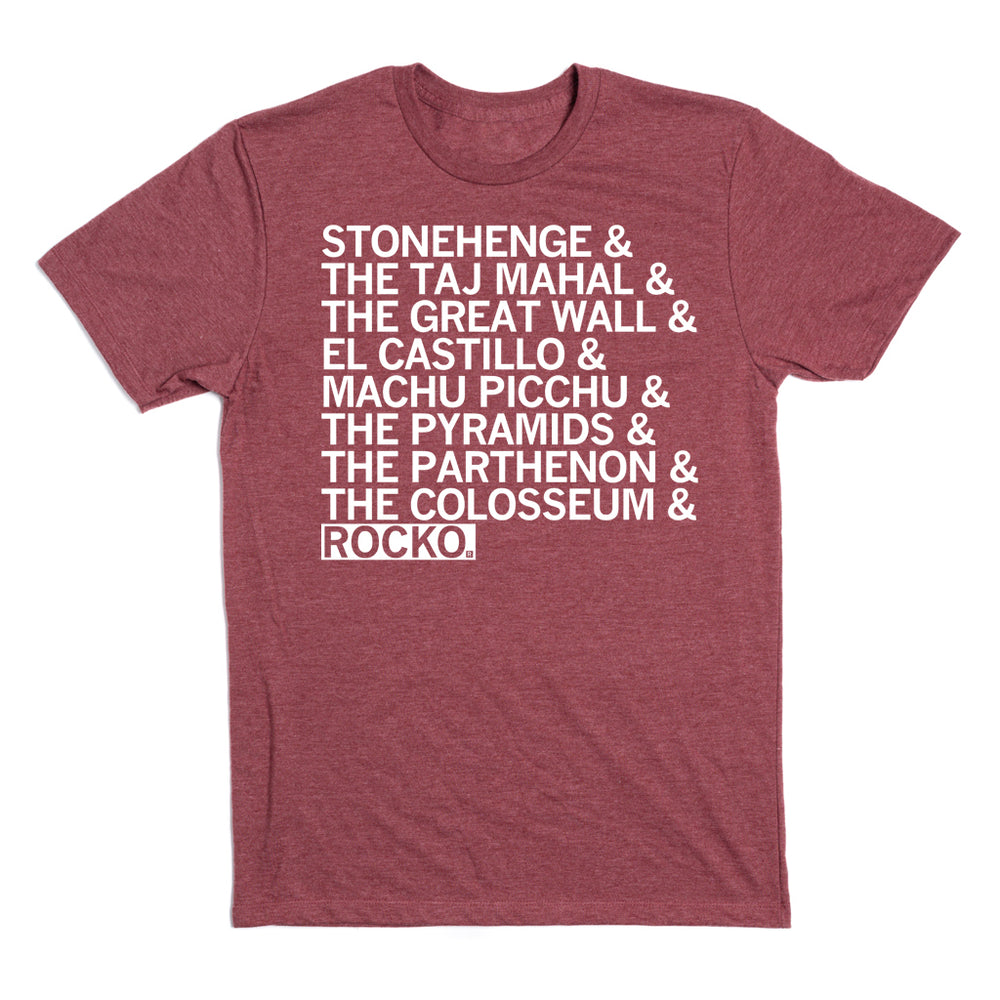List Of Ancient Wonders Omaha Rocko Shirt