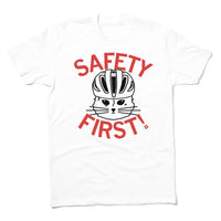 Safety First Cat Biking T-Shirt