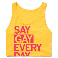 Say Gay Every Day Tanks Top