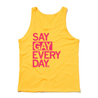 Say Gay Every Day Pride Tank Top