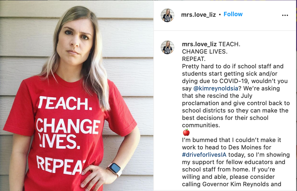 Teach Change Lives Repeat Red