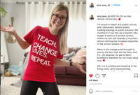 Teach Change Lives Repeat Red