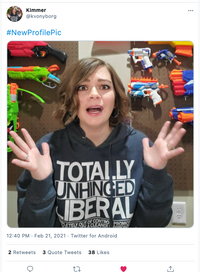 Totally Unhinged Liberal Pullover Hoodie