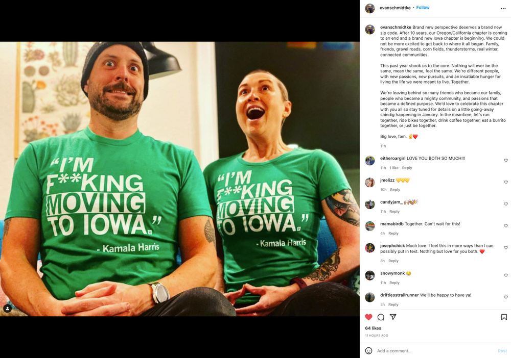 Kamala Harris Moving To Iowa (R)