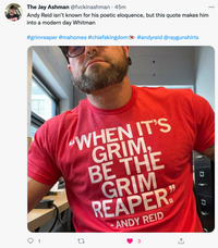 Andy Reid Grim Reaper Red