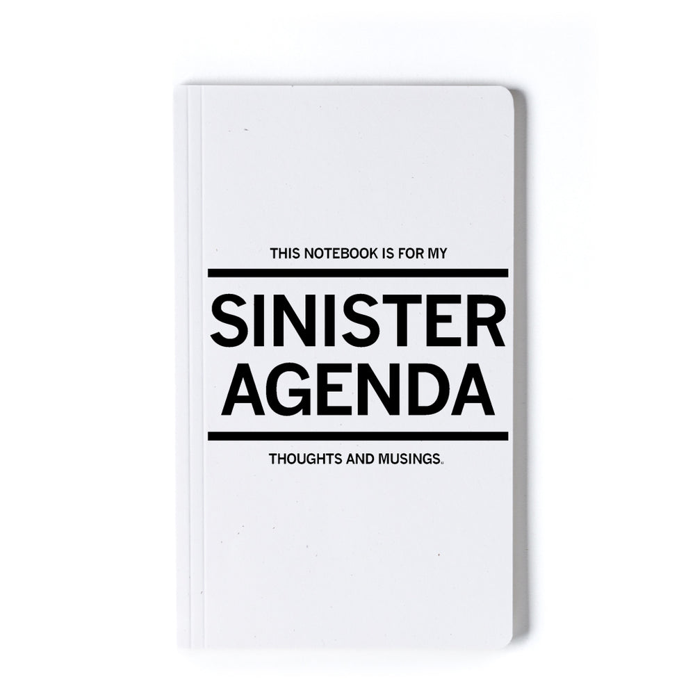 This Notebook is for my Sinister Agenda Thoughts and Musings