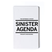 This Notebook is for my Sinister Agenda Thoughts and Musings